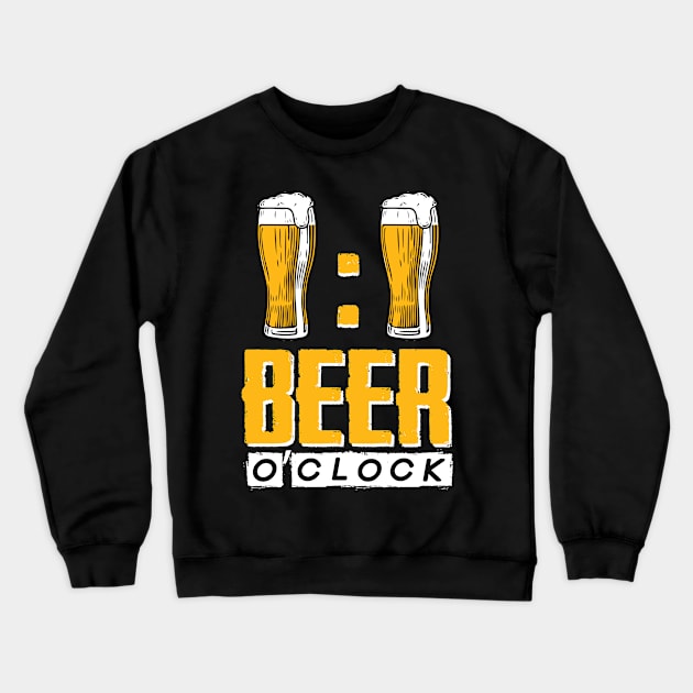 Beer o clock Crewneck Sweatshirt by Imutobi